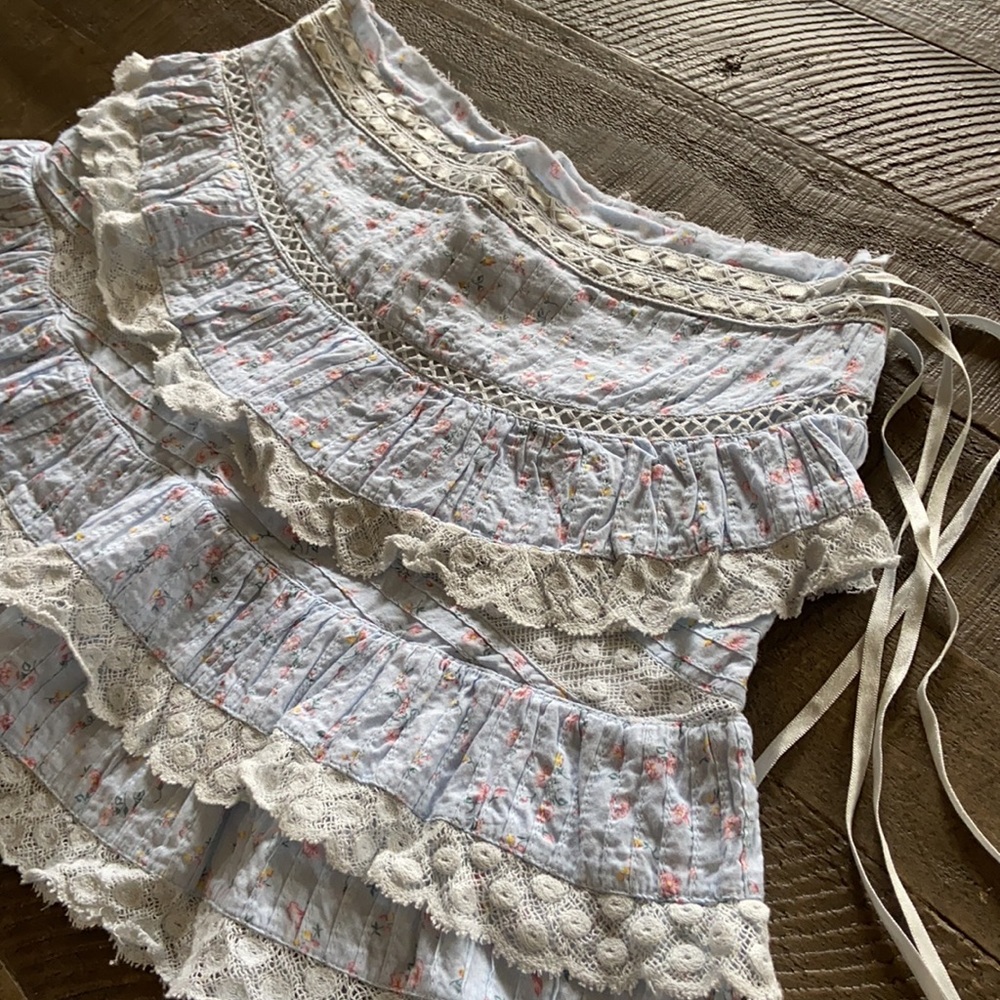 Loveshackfancy mini skirt